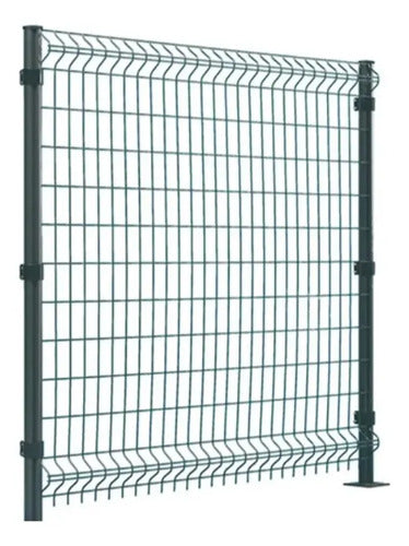 Cercos Perimetrales Reja 1m X 2.5m+dos Postes 1.5m Seguridad Verde