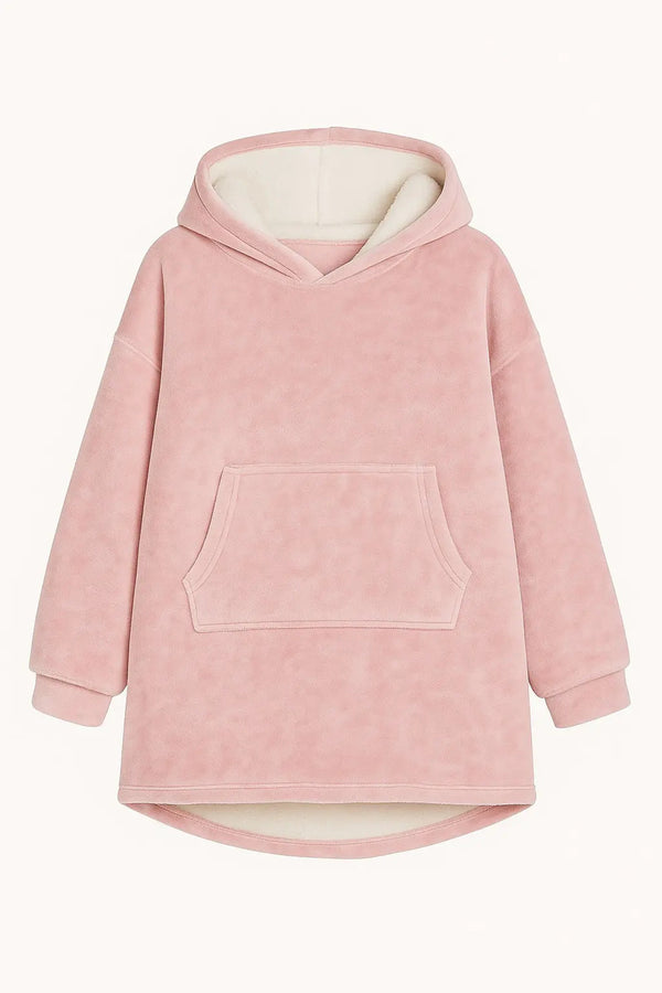 Buzo manta con capucha polar y corderito unisex