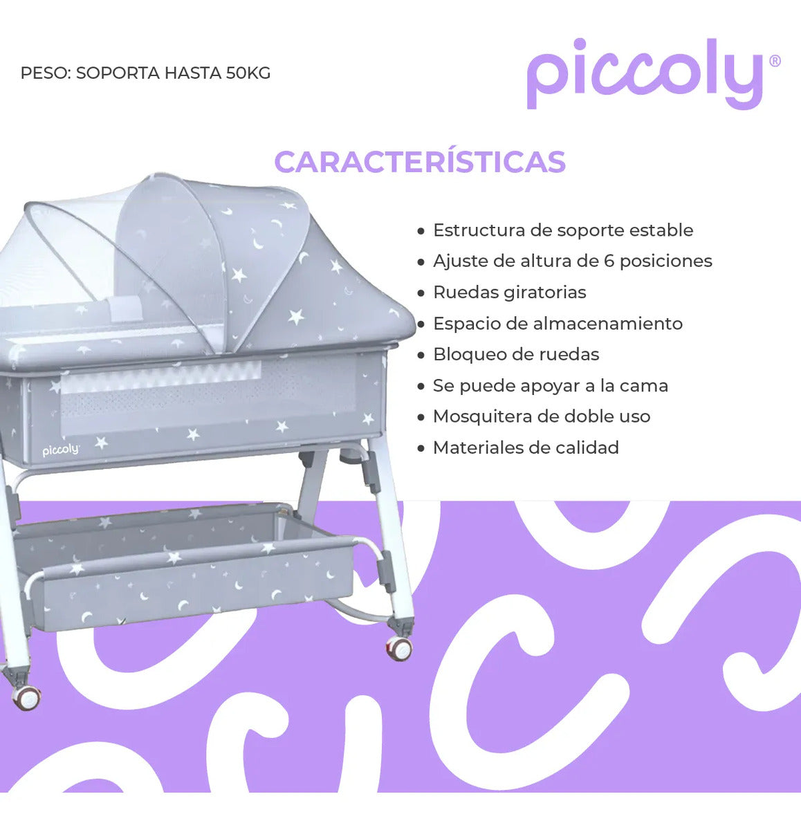 Cuna colecho moises ruedas mosquitero infantil bebé rosa