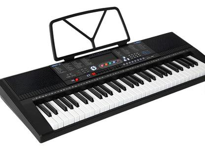 Organo piano teclado eléctrico USB 61 teclas 128 tonos negro
