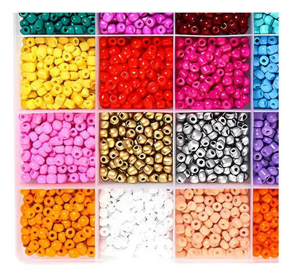 Kit de armado de pulseras Piccoly 1000 piezas con dijes y hilos