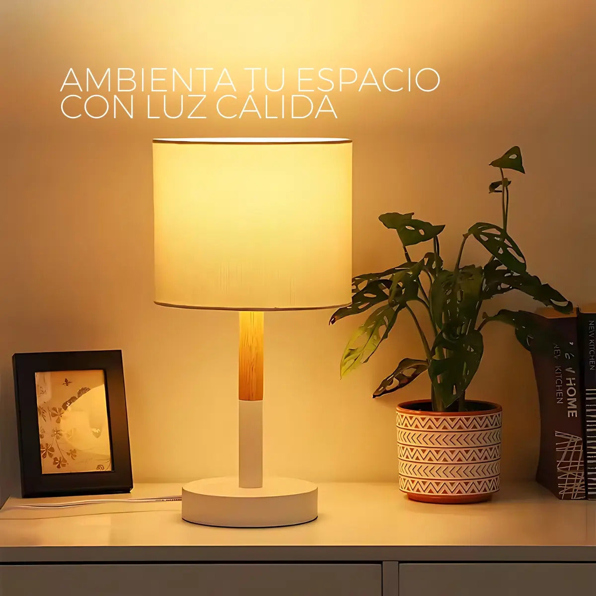 Lampara portatil de escritorio LED nordica Florencia