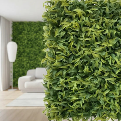 Enredadera jardín vertical artificial pared cerco 40x60cm verde oscuro
