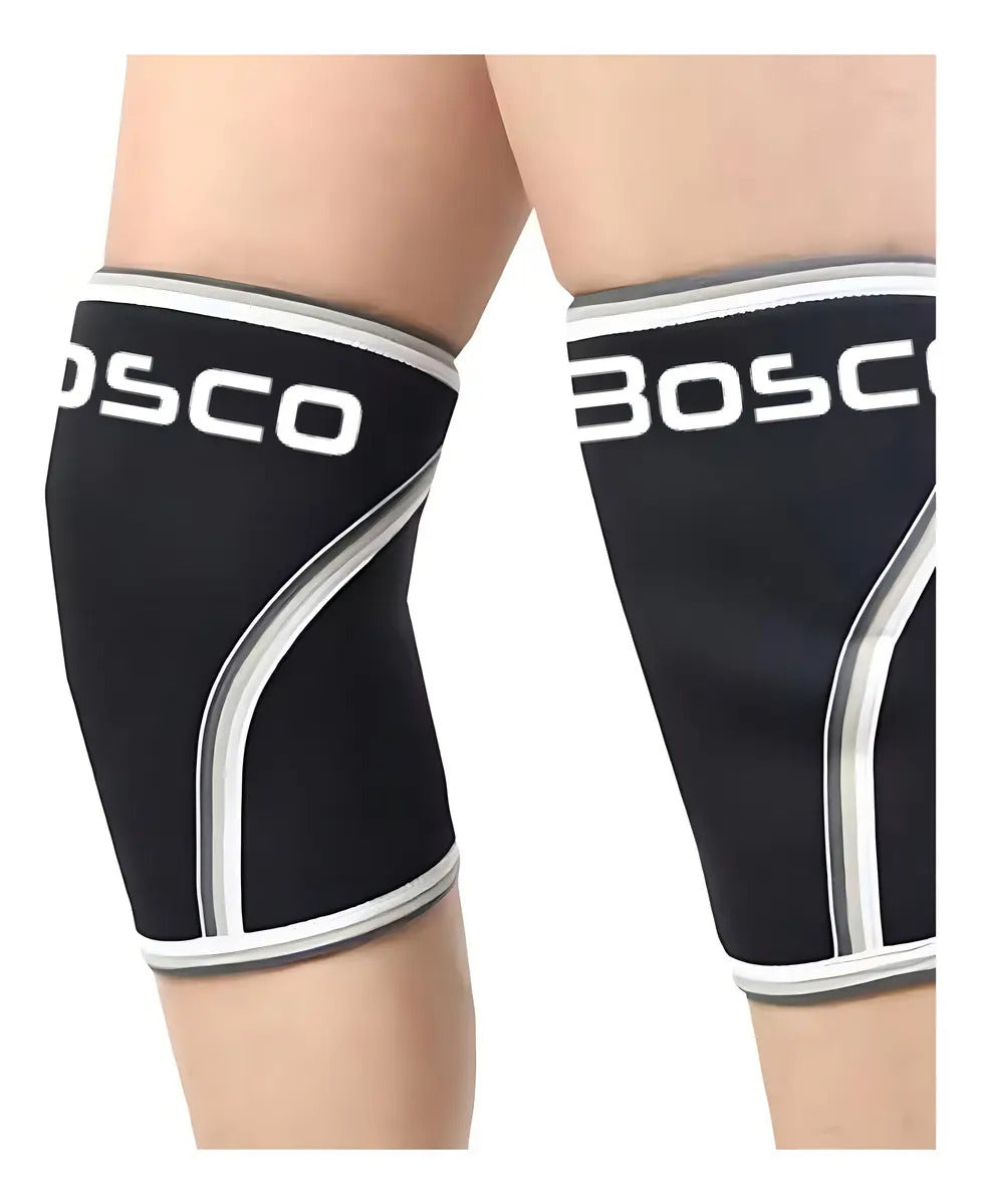 Rodillera deportiva de neopreno Bosco negro crossfit gym talle m