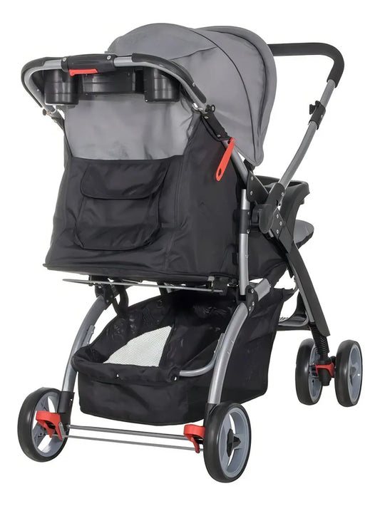 Coche carriola para paseo de bebe plegable 3 posiciones