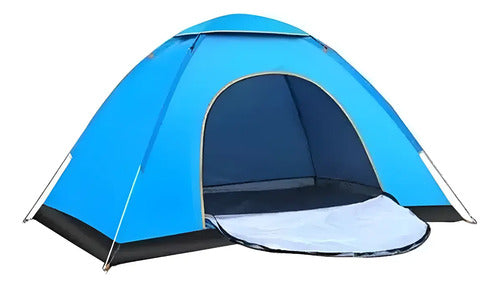 Carpa Iglu Autoarmable 2 A 3 Personas Camping 190 X 130cm Celeste