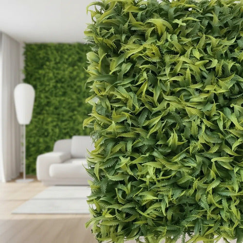 Pack X4 Enredadera Jardín Vertical Artificial Pared 40x60cm Verde Oscuro