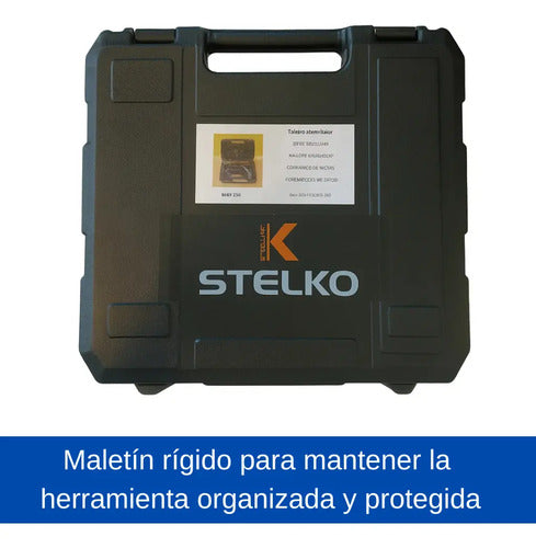 Taladro Atornillador Inalámbrico Recargable 12v Stelko Negro 50hz 60hz