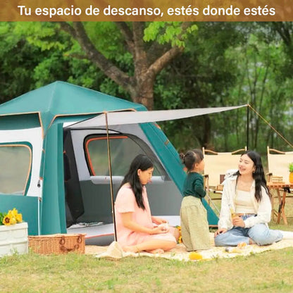 Carpa Camping Iglu Con Techo Y Mosquitero 2m Verde Oscuro