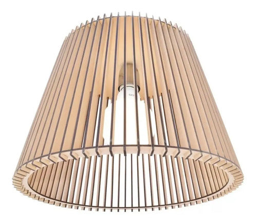 Lamparas De Techo Luminaria Madera 40cm. Buena Calidad Madera