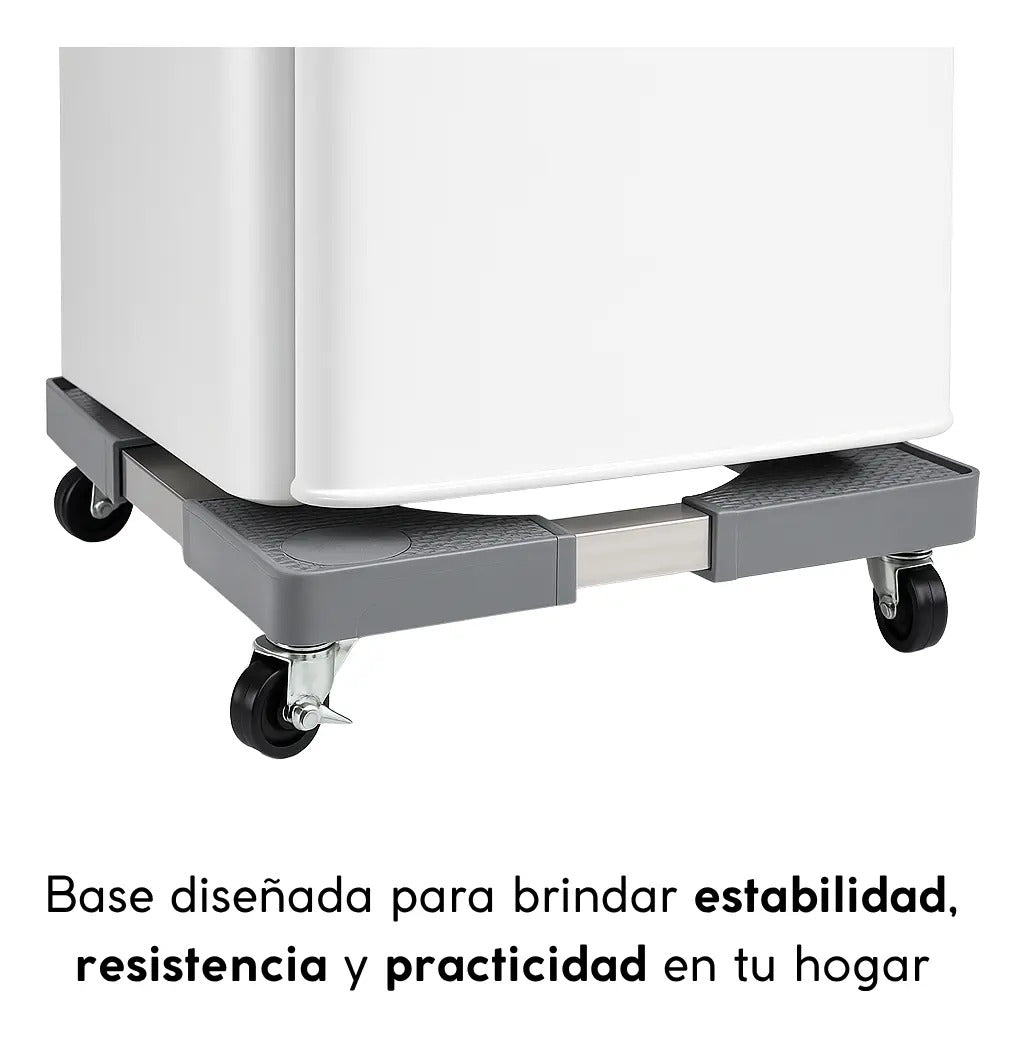 Base móvil ajustable con rueda para electrodomésticos