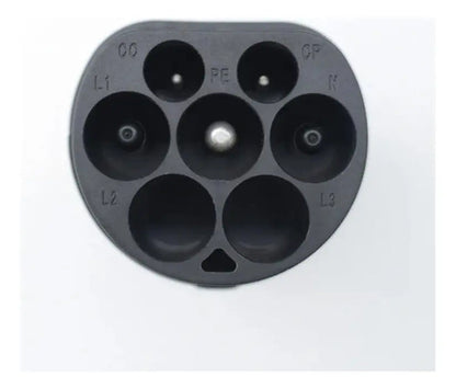 Cargador Adaptador De Carga 7kw Tipo 2 Para Auto Eléctrico Negro