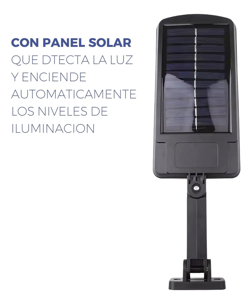 Foco reflector LED solar sensor de movimiento seguridad