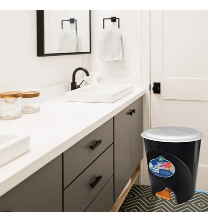 Papelera tacho contenedor basurero de cocina 30lts negro