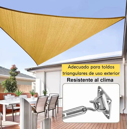 Accesorios para toldo vela 8mm reforzado acero inox exterior