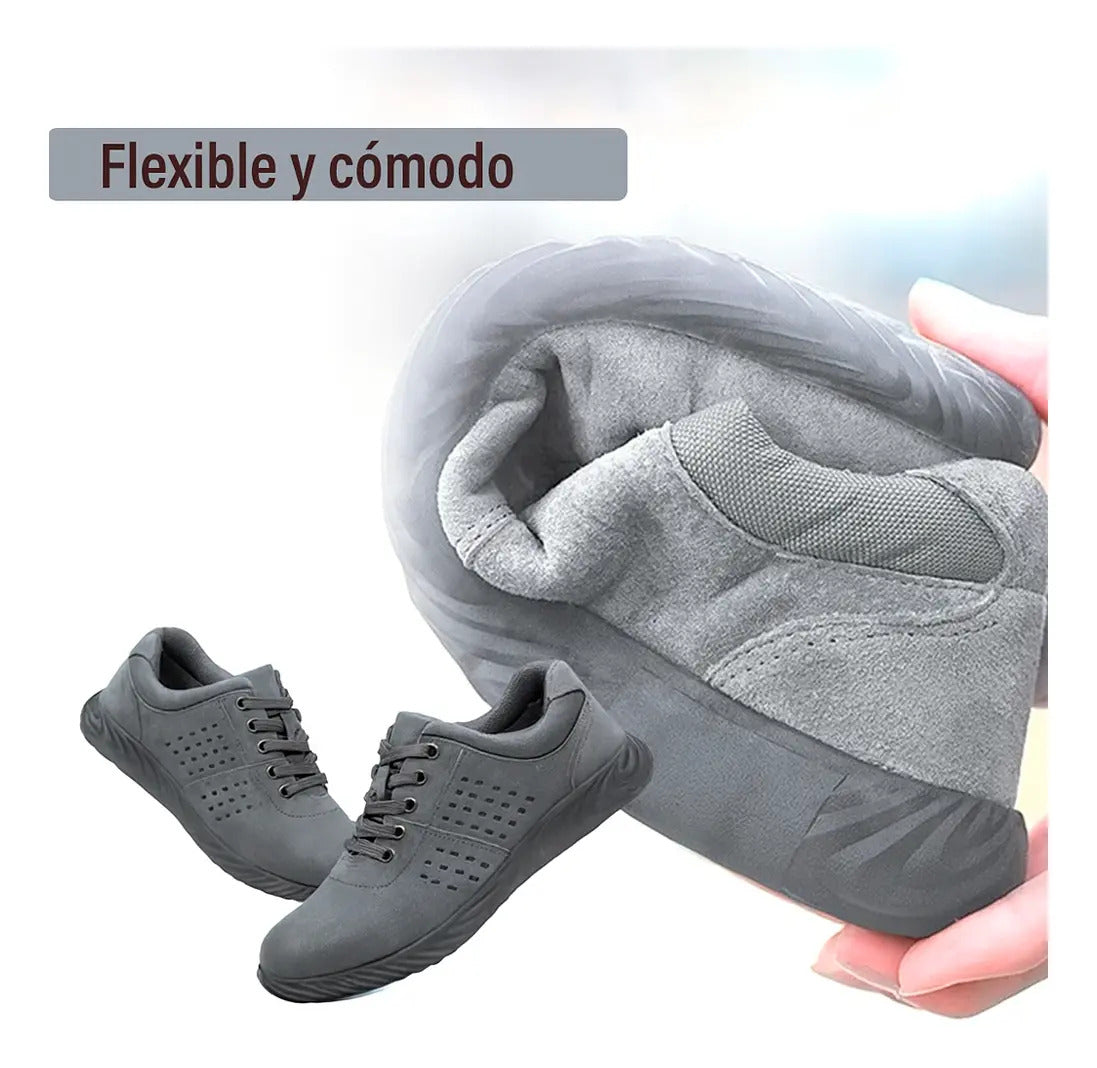 Zapatos de seguridad casual con punta de acero antideslizante