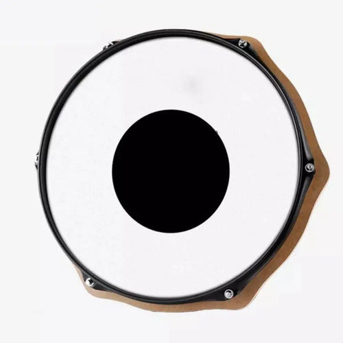 Pandereta Para Batería De Practica Percusión Crema