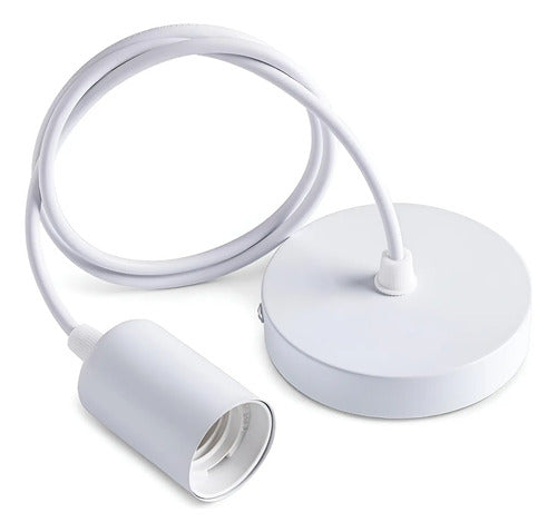 Portalamparas Colgante Liso Decorativo Pase E27 Techo
