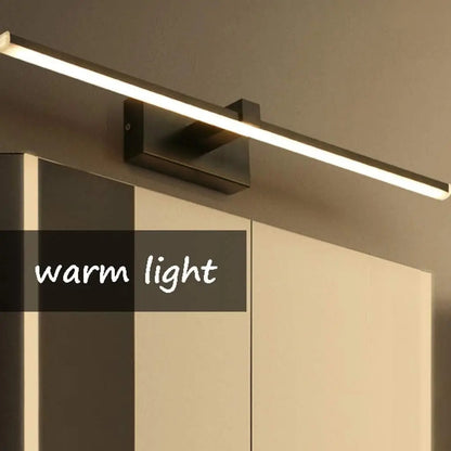 Barra luminaria LED para espejo Kampala 40cm negro