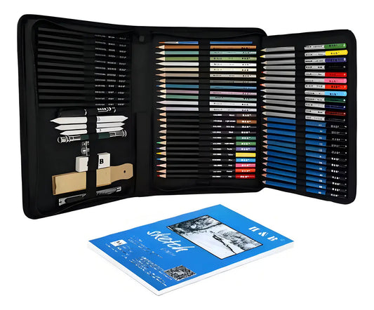 Kit dibujo técnico Piccoly 72 piezas con estuche