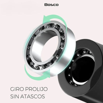 Cuerda De Saltar Metal Bosco Cardio Gym Negro