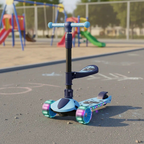 Monopatín Infantil 3 Ruedas Para Niños Con Luces