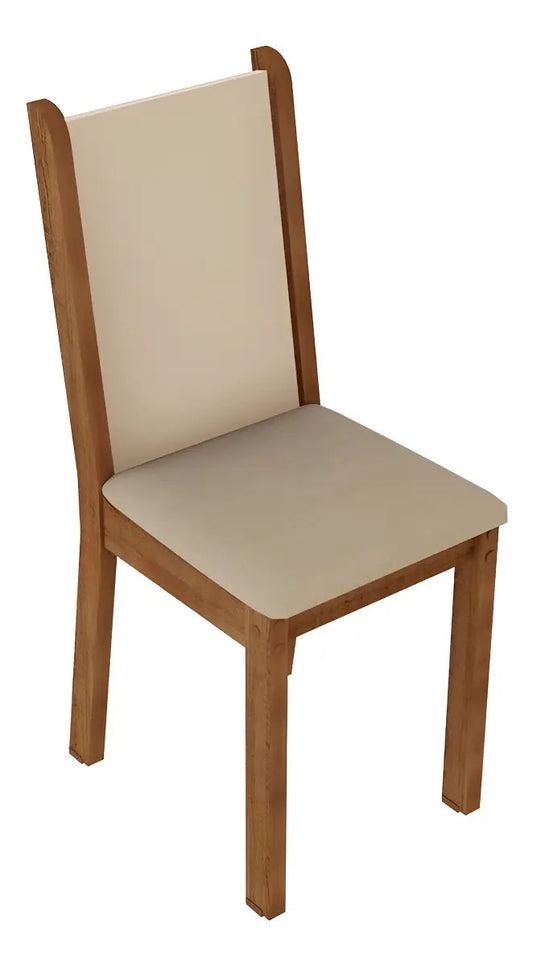 Sillas comedor tipo rustico tapizado living x4