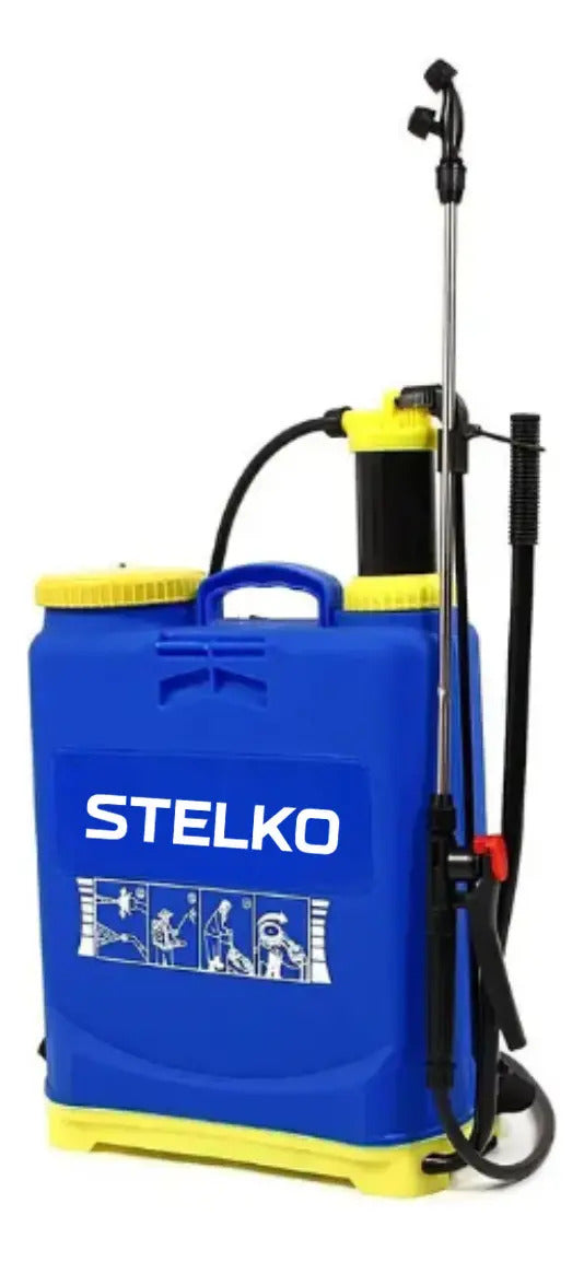 Fumigador pulverizador mochila de jardín 16 litros manual azul