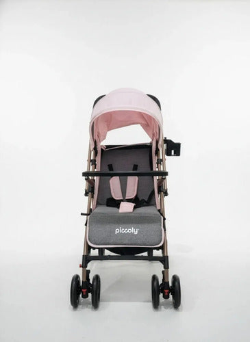 Coche Carriola De Paseo Para Bebe Plegable Burdeos Color Rosa Marrón Claro