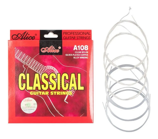 Cuerdas para guitarra clásica nylon encordado
