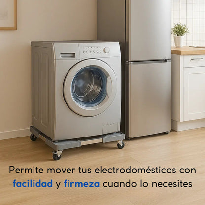 Base móvil ajustable con rueda para electrodomésticos