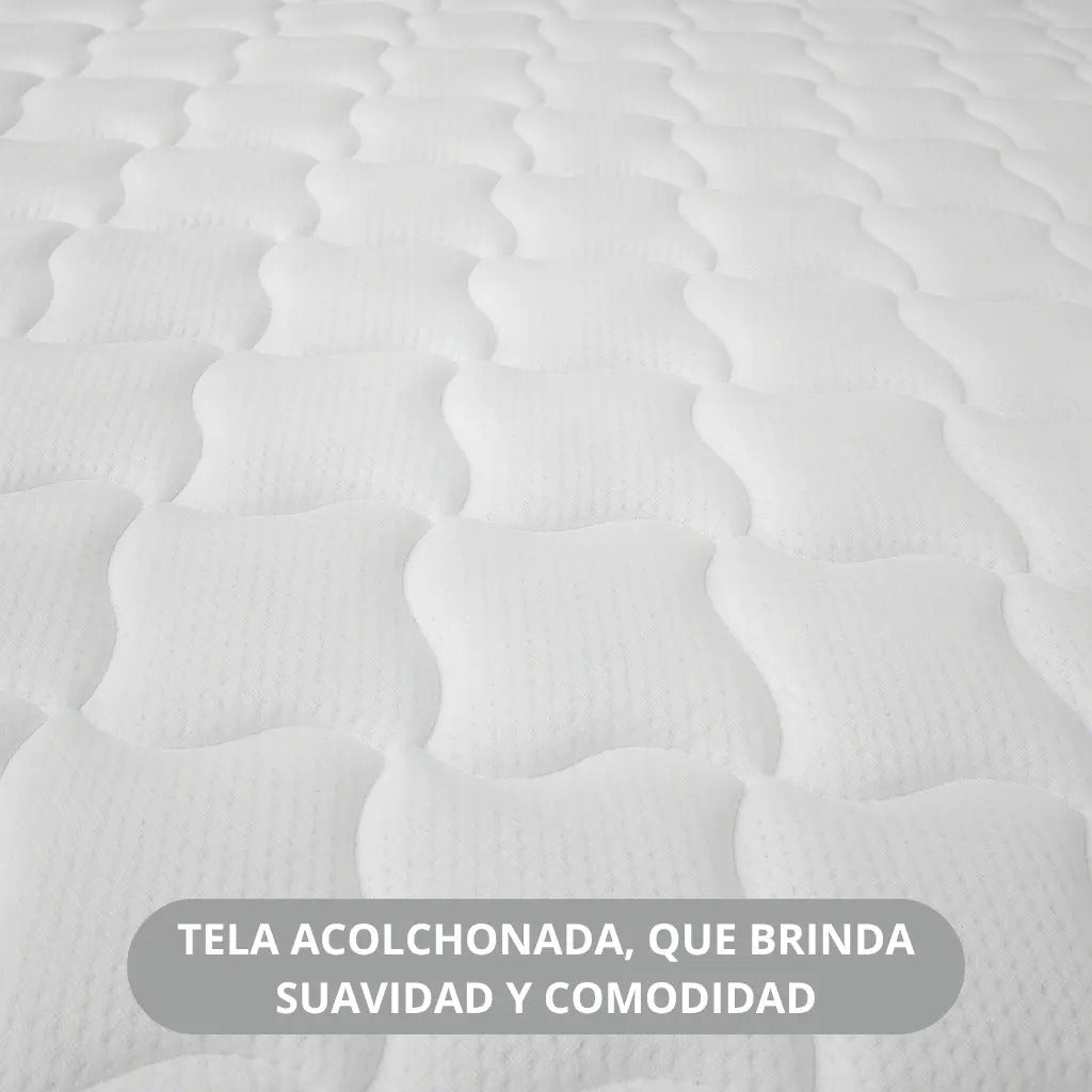 Colchón espuma 1 plaza Emily 14 alta densidad garantía