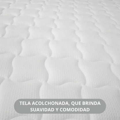Colchón espuma 1 plaza Emily 14 alta densidad garantía