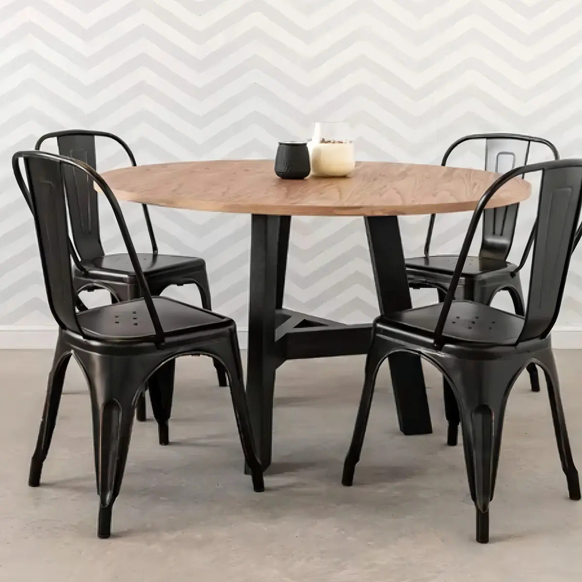 Silla Tolix reforzada interior/exterior metalica comedor