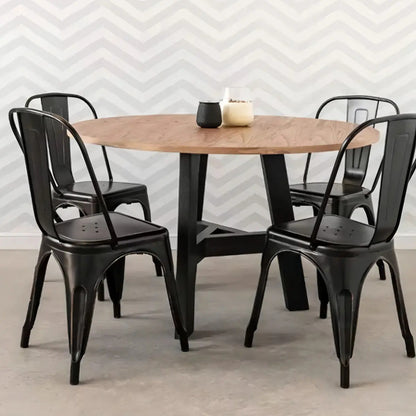 Silla Tolix reforzada interior/exterior metalica comedor