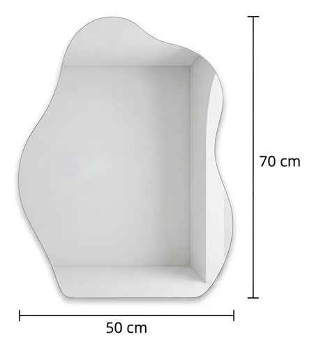 Espejos Inteligente Baño 3 Modos Touch Moderna 50*70cm Blanco
