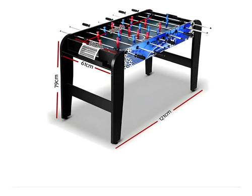 Futbolito Metegol De Madera C/accesorios Semi Profesional Negro