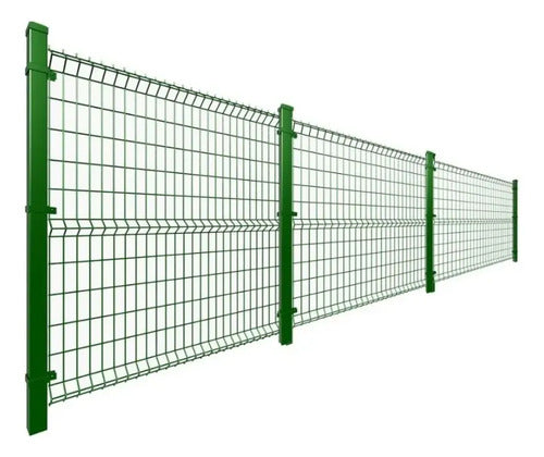 Cercos Perimetrales Reja 1.5m X 2.5m+dos Postes 2m Seguridad Verde
