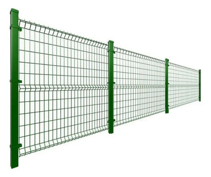 Cercos Perimetrales Reja 1.5m X 2.5m+dos Postes 2m Seguridad Verde