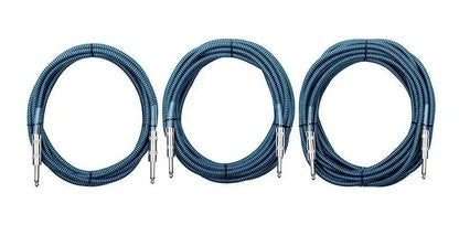 Cable plug 3 metros profesional instrumento guitarra bajo