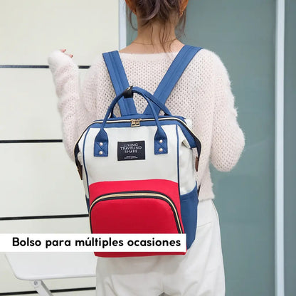Bolso mochila maternal bebe resistente impermeable madre