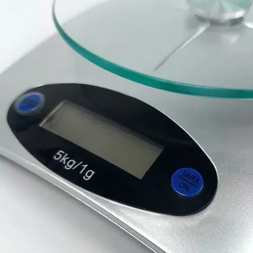 Balanza cocina digital precisión 1g-5kg vidrio