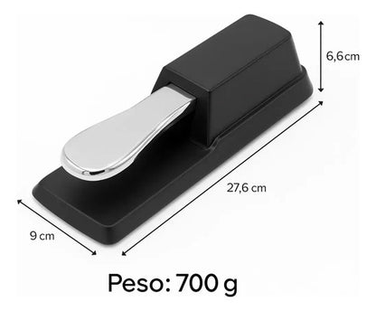 Pedal De Sostenido Compacto Para Teclados Portatil