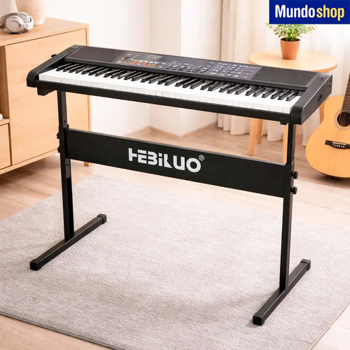 Soporte Para Organo Teclado Simple Negro