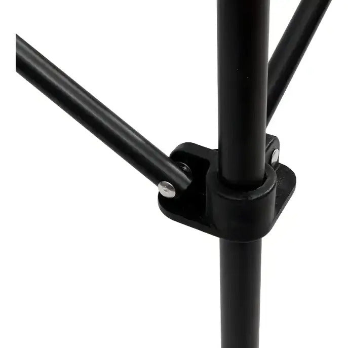 Mesa plegable exterior jardín camping símil madera aluminio negro