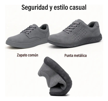 Zapatos de seguridad casual con punta de acero antideslizante