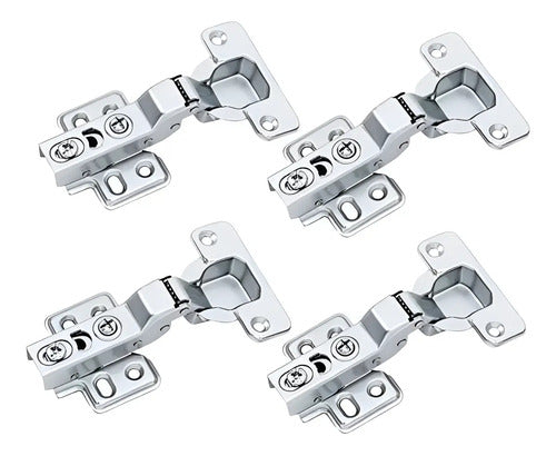 Pack X4 Bisagras 35mm De Calzoleta Semi Curva