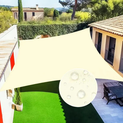 Malla sombra lona toldo cuadrada 2x2m exterior jardín