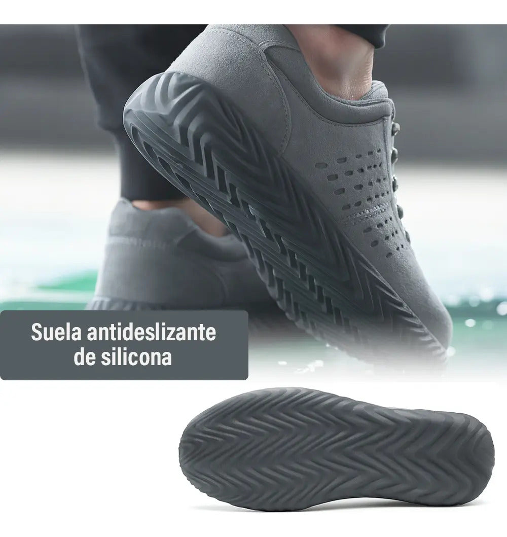 Zapatos de seguridad casual con punta de acero antideslizante