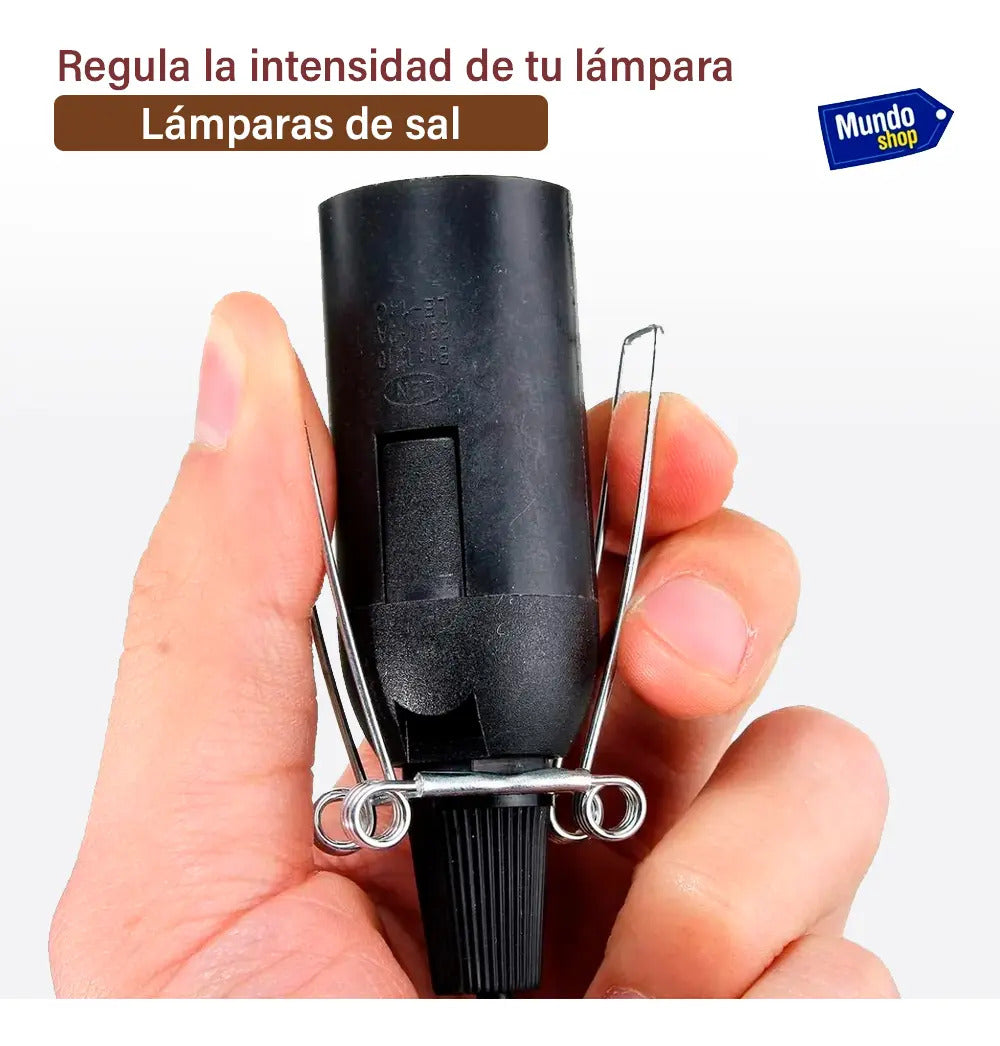 Cable + bombita de respuesto para lamparas de sal